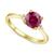 颜色: Ruby, Macy's | Amethyst (1-1/6 ct. t.w.) & Lab-Grown White Sapphire (1/20 ct. t.w.) Ring in 14k Gold-Plated Sterling Silver (Also in Additional Gemstones)