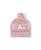 颜色: A - Ballet Pink, Namelyco | Unisex Ballet Pink Letter Beanie - Little Kid