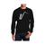 color Black, LA Pop Art | Men's Word Art Sax Crewneck Sweatshirt
