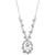 商品第1个颜色Silver, Givenchy | Stone & Crystal Orbital Cluster Pendant Necklace, 16" + 3" extender