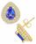 颜色: Gold, Macy's | Tanzanite (1-1/3 Ct. t.w.) and Diamond (5/8 Ct. t.w.) Halo Stud Earrings