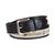 商品Tommy Hilfiger | Men's Tri-Color Ribbon Inlay Leather Belt颜色Natural