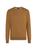 color BROWN, Zegna | Casheta Light Crewneck Long-Sleeve Shirt