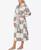 颜色: Grey Check, Sanctuary | Women's Ultra-Cozy Belted Check Wrap Short Robe