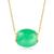 商品第1个颜色green, Canaria Fine Jewelry | Canaria Jade Bead Necklace in 10kt Yellow Gold