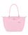Longchamp | Le Pliage Green Medium Recycled Shoulder Tote, 颜色Pink/Silver