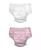 颜色: Light Pink Pinstripe, green sprouts | Toddler Boys or Toddler Girls Snap Swim Diaper, Pack of 2