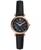 颜色: Black, Fossil | Women's Carlie Mini Leather Strap Watch 28mm