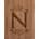 颜色: LETTER N, Picnic Time | Monogram Artisan Acacia Wood Serving Plank
