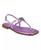 颜色: Dark Pink, GUESS | Women's Rainey Logo Sqaure Toe T-Strap Flat Sandals