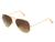 商品Ray-Ban | RB3025 Classic Aviator Sunglasses颜色Matte Gold/Gradient Brown