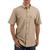 商品Carhartt | Men's Original Fit Short Sleeve Shirt颜色Dark Tan Chambray