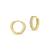 商品Sterling Forever | Women's Cubic Zirconia Micro Hoop Earrings颜色14K Gold Plated