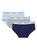 颜色: NAVY MULTICOLOR, Calvin Klein | Girl's 3-Piece Logo Briefs