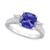 颜色: WHITE GOLD, Macy's | Tanzanite (2-1/3 ct. t.w.) & Diamond (1/3 ct. t.w.) Cushion Ring in 14k Gold