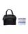 颜色: Black White Polka, Kathy Ireland | Leah Wide Mouth Lunch Tote Bag, Set of 3