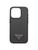 颜色: BLACK, Prada | Saffiano Leather Cover For Iphone 15 Pro