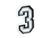 color Number 3, Crocs | Jibbitz Numbers