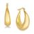 商品第2个颜色Gold, Essentials | Medium Graduated Puff Hoop in Silver Plate or Gold Plate Earrings