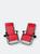 商品第3个颜色Red, Sunnydaze Decor | Oversized Zero Gravity Chair with Side Table Folding Lounge 2 Pack