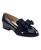 颜色: Navy Patent, Bandolino | Women's Lindio Bow Slip-On Tailored Loafers