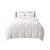 颜色: White, Nestl | Bedding 3 Piece Pinch Pleat Duvet Cover Set