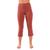 颜色: Terracotta, 90 Degree by Reflex | Yogalicious by Reflex Women's Nude Tech Elastic Free High Waist Flare Yoga Capri with Front Splits