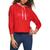 商品Tommy Hilfiger | Women's Mesh Blocked Hoodie颜色Rich Red