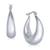 商品第1个颜色Silver, Essentials | Medium Graduated Puff Hoop in Silver Plate or Gold Plate Earrings