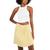 color Yellow Check, Love, Fire | Juniors' Picot-Trim Skirt