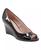 颜色: Black Patent, Bandolino | Women's Tufflove Peep Toe Wedge Pumps