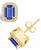 颜色: Gold, Macy's | Tanzanite (1-1/10 Ct. t.w.) and Diamond (1/5 Ct. t.w.) Halo Stud Earrings