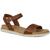 商品第4个颜色Cognac Smooth, Sun + Stone | Sun + Stone Womens Mattie Ankle Strap Open Toe Slingback Sandals