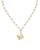 颜色: M, Ettika Jewelry | Paperclip Link Chain Initial Pendant Necklace in 18K Gold Plated, 18"