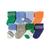 商品第4个颜色Blue Stripe, Luvable Friends | Socks, 8-Pack, 0-12 Months