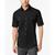 商品Alfani | Men's Warren Textured Short Sleeve Shirt, Created for Macy's颜色Deep Black