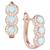 颜色: Opal, Macy's | Lab-Grown Opal (1/4 ct. t.w.) & Lab-Grown White Sapphire (1/4 ct. t.w.) Triple Halo Leverback Earrings in 14k Rose Gold-Plated Sterling Silver (Also in Lab-Grown Sapphire & Lab-Grown Ruby)