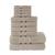 color flax, Chortex USA | Alexis Antimicrobial Irvington 10 Piece Towel Set