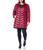 Calvin Klein | Women's Hooded Chevron Packable Down Jacket (Standard and Plus), 颜色Shine Berry