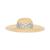 商品Karl Lagerfeld Paris | Women's Mesh Straw Wide Brim Sun Hat颜色Natural