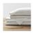 颜色: White, Brielle Home | 300 Thread Count Cotton Dobby Striped Sheet Set