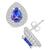 商品第2个颜色White Gold, Macy's | Tanzanite (1-1/3 Ct. t.w.) and Diamond (5/8 Ct. t.w.) Halo Stud Earrings