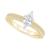 商品第2个颜色Yellow Gold, Macy's | Diamond Marquise Engagement Ring (1-1/5 ct. t.w.) in 14k Gold
