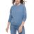 color Stormy Blue, Calvin Klein | MONOGRAM LOGO EMBROIDERY AT THE NECKLINE LONG SLEEVE CREW