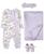 颜色: Purple, Baby Essentials | Baby Girls 4-Piece Coverall, Blanket, Socks and Headband Set