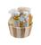 商品第1个颜色brown, Freida and Joe | Spell Bound Love Spa Skin Care Set in Vintage Wooden Gift Basket