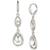 color Rhodium, Givenchy | Pavé Crystal Orb Double Drop Earrings