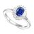 颜色: Sapphire, Macy's | Sapphire (1 ct. t.w.) & Diamond (1/4 ct. t.w.) Ring in 14k White Gold (Also Available in Emerald, Tanzanite & Ruby)