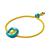 color Yellow/Blue, Swarovski | Dulcis Bracelet with Cushion Cut Crystals