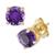 颜色: Amethyst, Macy's | Birthstone Stud Earrings in 14k Gold or 14k White Gold